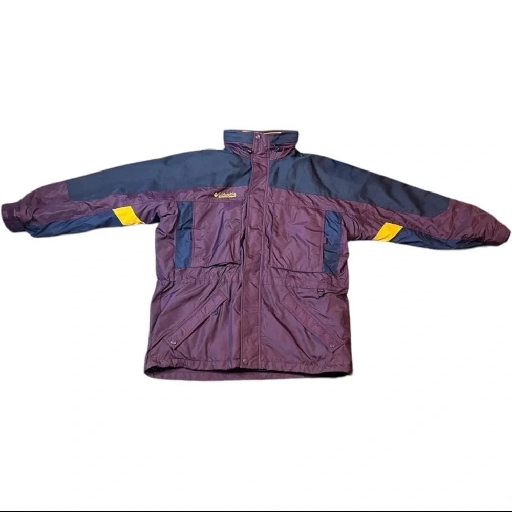Columbia Men’s 3-in-1 Ski Jacket West Ridge Snowboard Coat 90s Vintage Liner